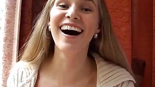 Clumsy sex film of shaved pussy fucked in public restroom